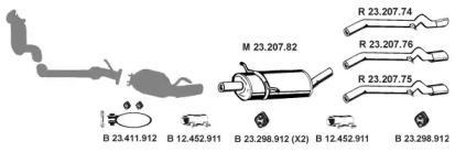 Eberspacher 232367 Schalldaempfer Eberspacher 232367 Schalldaempfer
