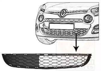 Van Wezel 4372590 Решітка бампера переднього