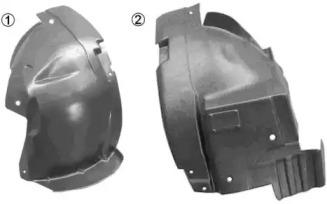 Van Wezel 4395434 Підкрилок арки колеса Van Wezel 4395434 Підкрилок арки колеса