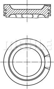 Mahle Original 033 16 00 Поршень