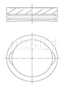 Mahle Original 033 98 02 Поршень Mahle Original 033 98 02 Поршень