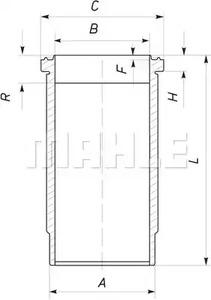 Mahle Original 061WN1901 Гильза цилиндра Mahle Original 061WN1901 Гильза цилиндра