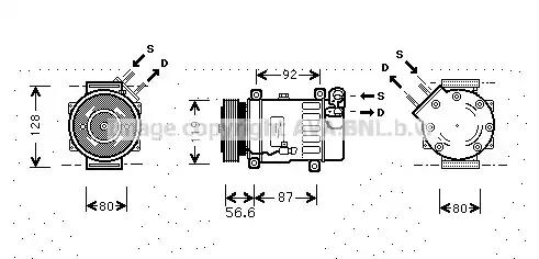 Ava CNAK238 Compressor assy cooler