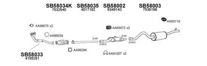 Veneporte 580021 Глушник вихлопних газів кінцевий Veneporte 580021 Глушник вихлопних газів кінцевий