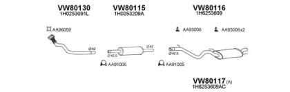 Veneporte 800062 Глушник вихлопних газів кінцевий Veneporte 800062 Глушник вихлопних газів кінцевий