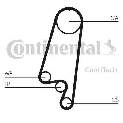 Contitech CT866 Ремінь ГРМ Contitech CT866 Ремінь ГРМ