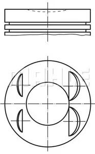 Mahle Original 039 65 02 Поршень Mahle Original 039 65 02 Поршень