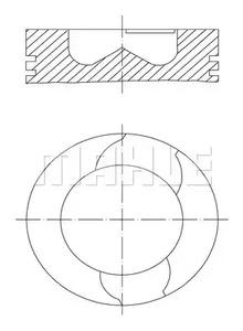 Mahle Original 061 52 00 Поршень двигуна