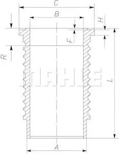 Mahle Original 061WN1201 Гільза блоку циліндрів Mahle Original 061WN1201 Гільза блоку циліндрів