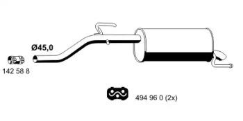 Ernst 012195 Schalldaempfer Ernst 012195 Schalldaempfer