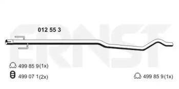 Ernst 012553 Випускна труба відпрацьованих газів Ernst 012553 Випускна труба відпрацьованих газів