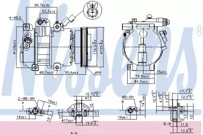 Nissens 890376 Compressor assy cooler Nissens 890376 Compressor assy cooler