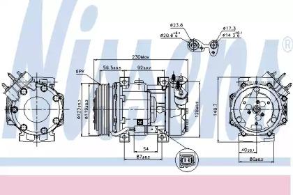 Nissens 89076 Compressor assy cooler