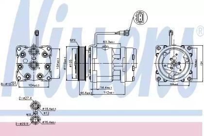 Nissens 89083 Compressor assy cooler Nissens 89083 Compressor assy cooler
