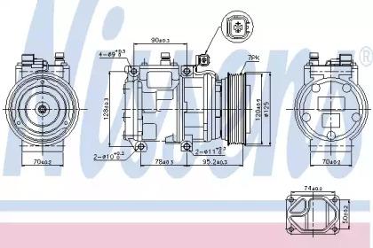 Nissens 89186 Compressor assy cooler Nissens 89186 Compressor assy cooler