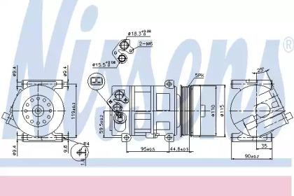 Nissens 89202 Компресор кондиціонера Nissens 89202 Компресор кондиціонера