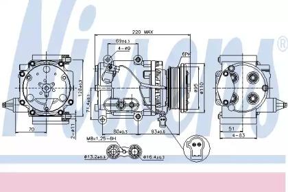 Nissens 89228 Compressor assy cooler Nissens 89228 Compressor assy cooler