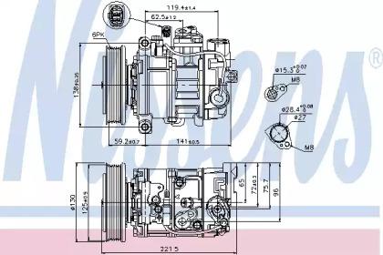 Nissens 89236 Compressor assy cooler Nissens 89236 Compressor assy cooler