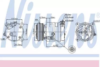 Nissens 89257 Compressor assy cooler Nissens 89257 Compressor assy cooler