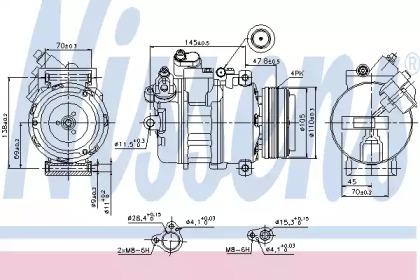 Nissens 89341 Compressor assy cooler Nissens 89341 Compressor assy cooler
