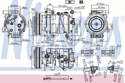 Nissens 89351 Compressor assy cooler Nissens 89351 Compressor assy cooler