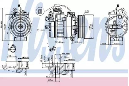 Nissens 89371 Compressor assy cooler Nissens 89371 Compressor assy cooler