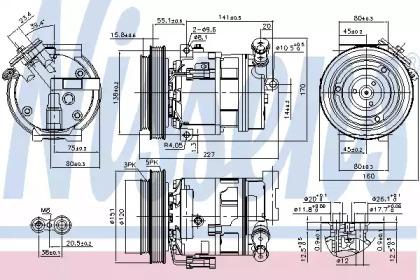 Nissens 89396 Compressor assy cooler Nissens 89396 Compressor assy cooler
