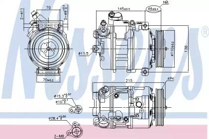 Nissens 89417 Compressor assy cooler Nissens 89417 Compressor assy cooler