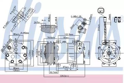 Nissens 89468 Compressor assy cooler Nissens 89468 Compressor assy cooler