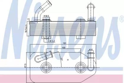 Nissens 90667 Радіатор масляний Nissens 90667 Радіатор масляний
