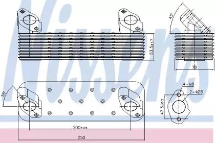 Nissens 90728 Радиатор масляный Nissens 90728 Радиатор масляный