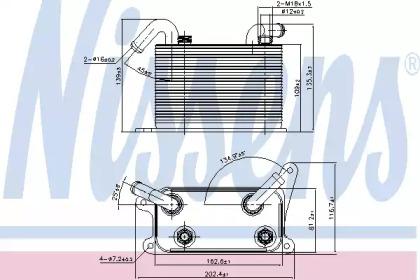 Nissens 90841 Радиатор масляный Nissens 90841 Радиатор масляный
