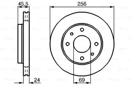 Bosch 0 986 478 897 Brake disc Bosch 0 986 478 897 Brake disc