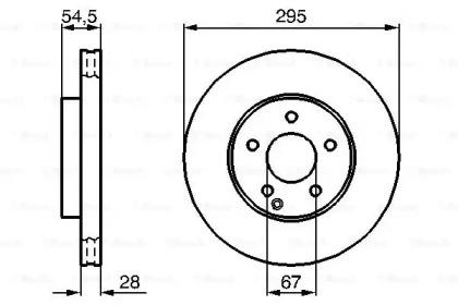 Bosch 0 986 479 039 Brake disc