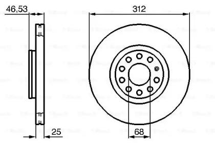 Bosch 0 986 479 057 Brake disc Bosch 0 986 479 057 Brake disc
