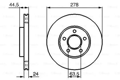 Bosch 0 986 479 069 Диск гальмівний Bosch 0 986 479 069 Диск гальмівний