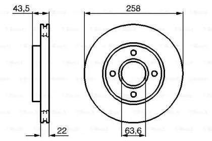 Bosch 0 986 479 129 Диск гальмівний Bosch 0 986 479 129 Диск гальмівний