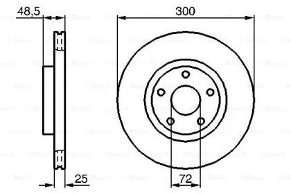 Bosch 0 986 479 183 Brake disc