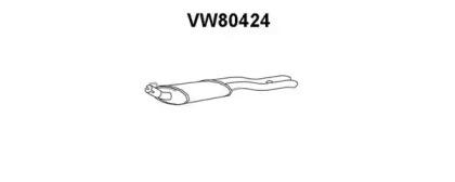 Veneporte VW80424 Глушник вихлопних газів кінцевий Veneporte VW80424 Глушник вихлопних газів кінцевий