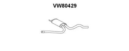 Veneporte VW80429 Muffler assy front