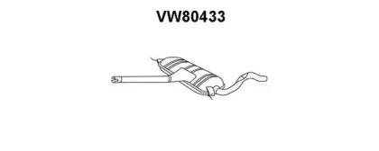 Veneporte VW80433 Muffler assy front