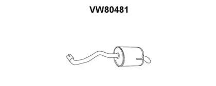 Veneporte VW80481 Глушник вихлопних газів кінцевий Veneporte VW80481 Глушник вихлопних газів кінцевий
