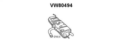 Veneporte VW80494 Глушник вихлопних газів кінцевий Veneporte VW80494 Глушник вихлопних газів кінцевий