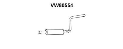 Veneporte VW80554 Muffler assy front