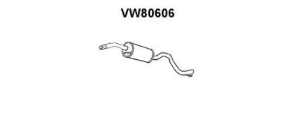 Veneporte VW80606 Muffler assy front Veneporte VW80606 Muffler assy front