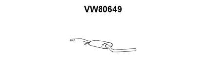 Veneporte VW80649 Muffler assy front Veneporte VW80649 Muffler assy front