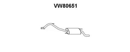 Veneporte VW80651 Глушник вихлопних газів кінцевий Veneporte VW80651 Глушник вихлопних газів кінцевий