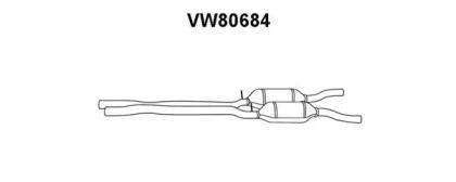 Veneporte VW80684 Середній глушник вихлопних газів Veneporte VW80684 Середній глушник вихлопних газів