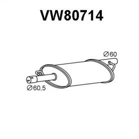 Veneporte VW80714 Muffler assy front Veneporte VW80714 Muffler assy front