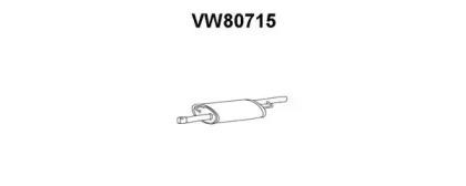 Veneporte VW80715 Muffler assy front